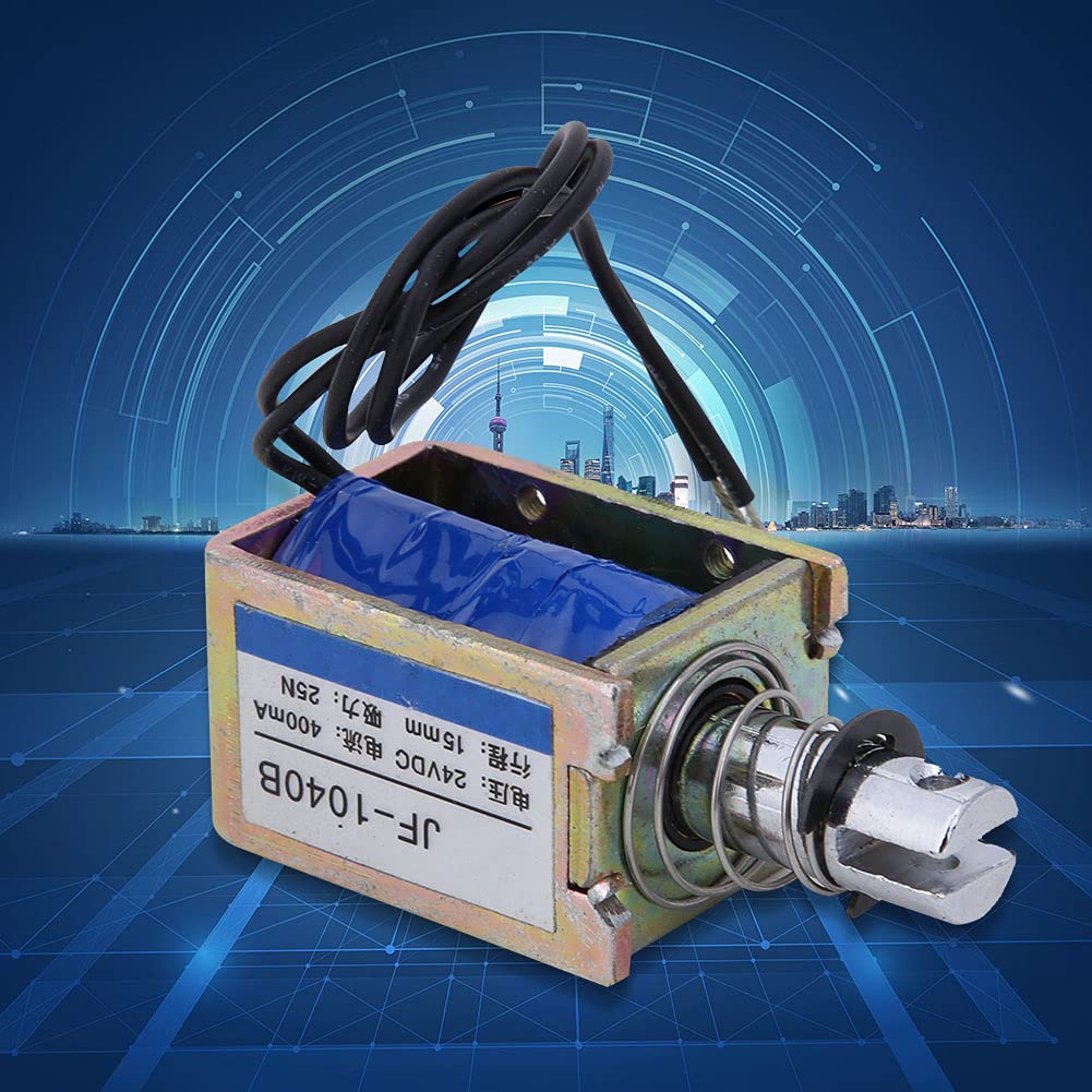 Jeanoko Low Friction 15 mm Hub Push Pull Electromagnet Antioxidation 25N 24V JF-1040B Magnetic Electromagnet Easy Installation for Vending Machines - Image 4