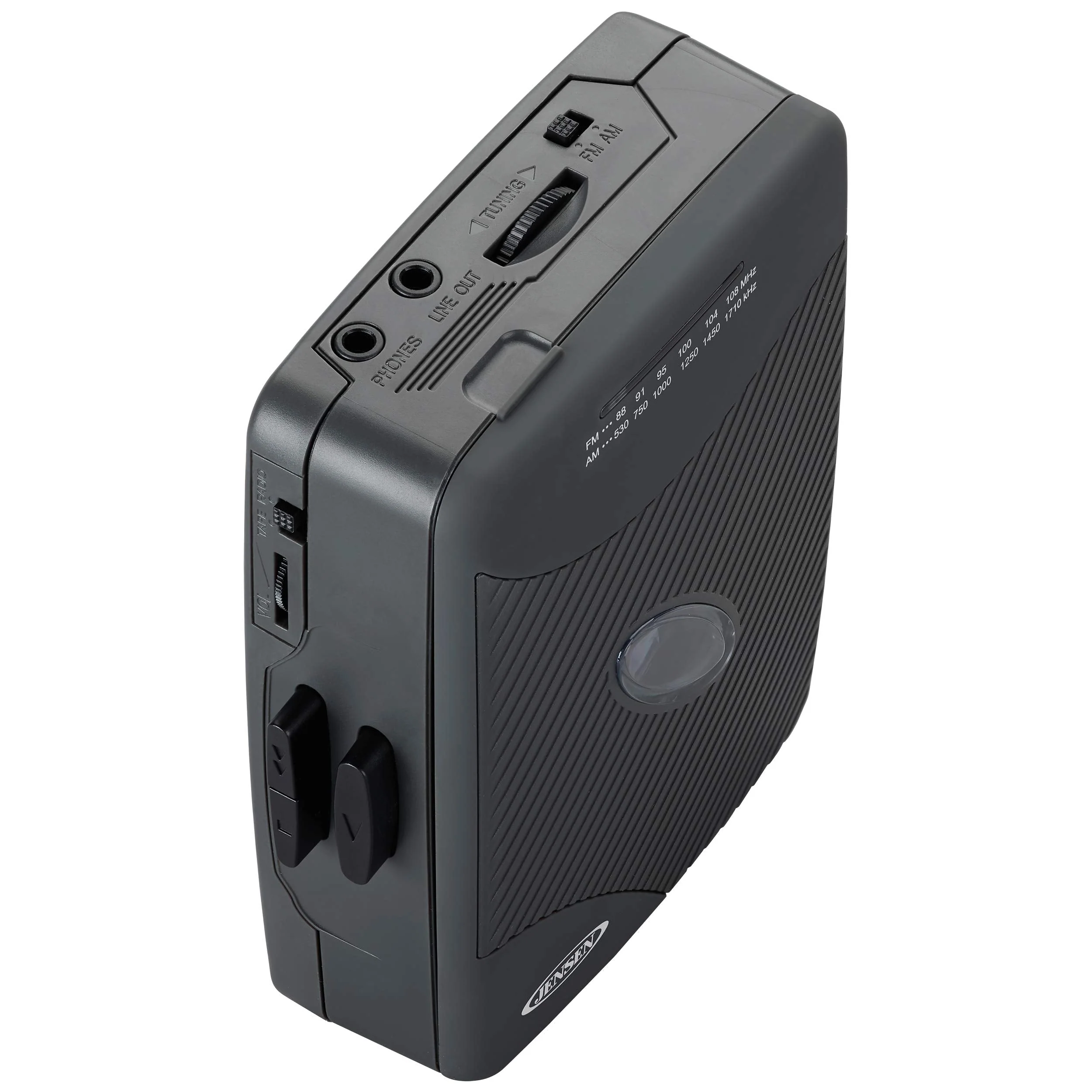 Jensen Portable Compact Lightweight Slim Design Stereo AM/FM Radio Cassette Player - Image 3