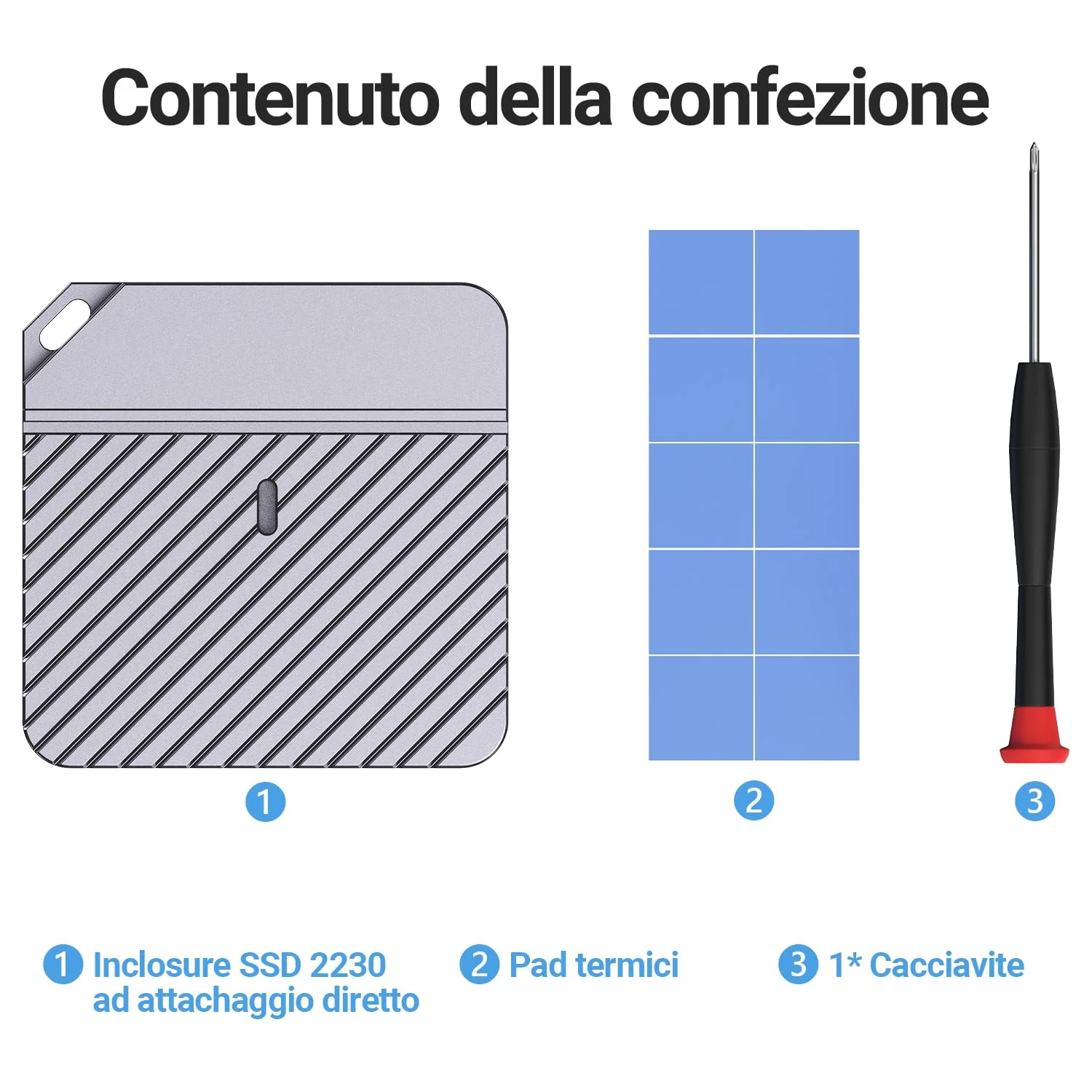 JEYI 2230 Only M.2 Enclosure, Direct-Attached Wireless USB C 10Gbps M.2 NVMe SSD Enclosure Adapter, 2tb Max - i9 Zebra 2230C i9_Zebra_2230C - Image 6