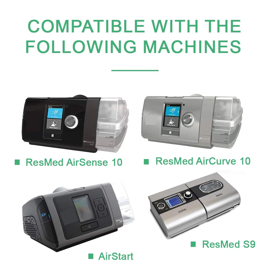 JEYORZY 20pcs Disposable Air Filter Accessories, CPAP Filter, Compatible with ResMed AirSense 10, ResMed AirCurve 10, ResMed S9 and ResMed AirStart. Improve Your CPAP Experience, Premium CPAP Air White-20 Pieces - Image 4