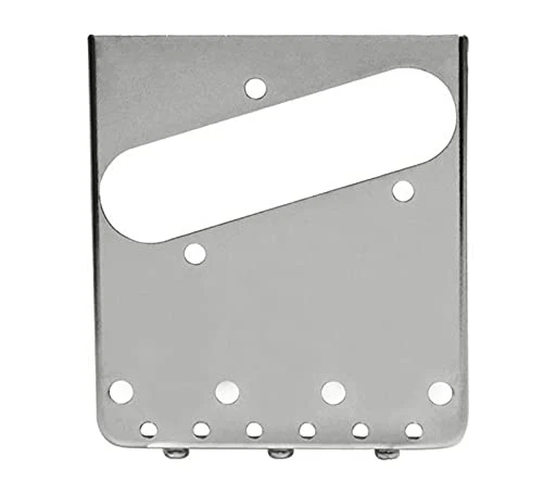 Jiayouy Chrome Bridge Assembly with 3 Brass Saddles Set for Fender Telecaster Tele Vintage Electric Guitar Replacement Part - Image 4
