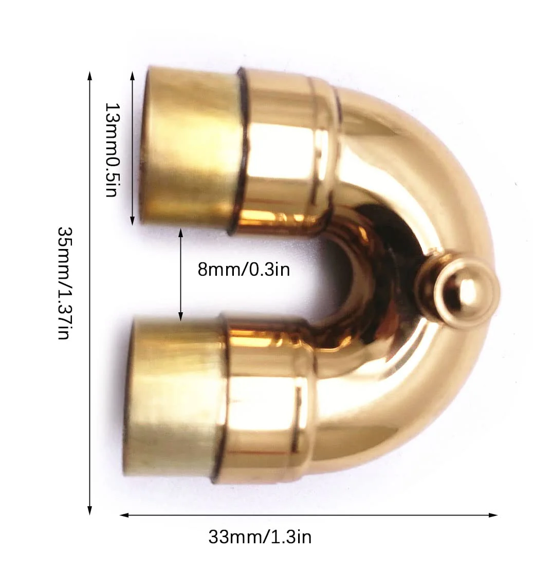 Jiayouy Trumpet 2nd Valve Tuning Silde Assembly for Brass Bb Trumpet Instrument Silver - Image 3