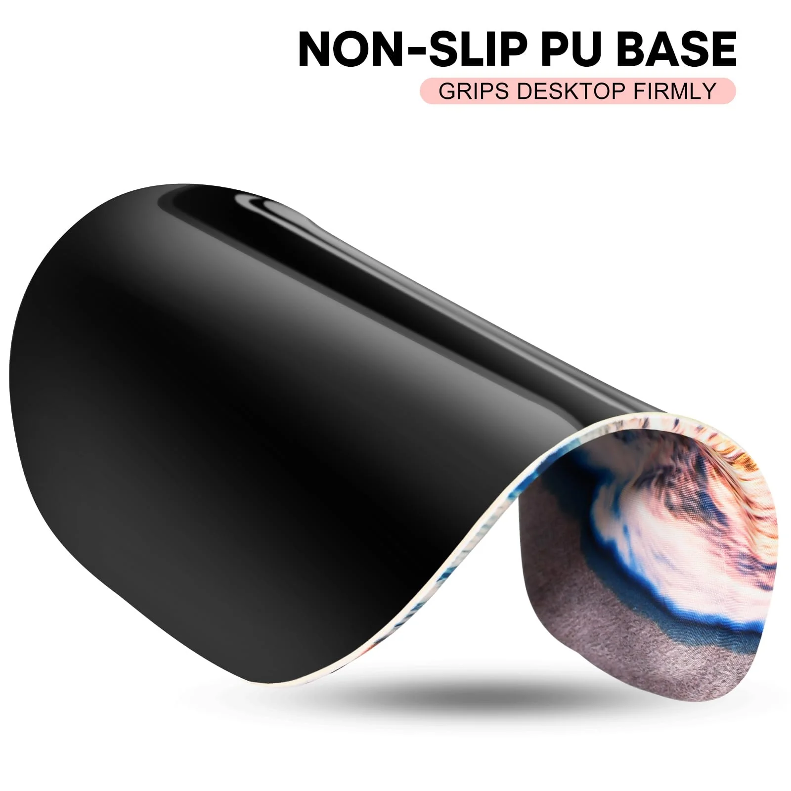 JIKIOU Mouse Pad, 2 Pack Ergonomic Mouse Pads with Comfortable Gel Wrist Rest Support and Lycra Cloth, Non-Slip PU Base for Easy Typing Pain Relief Durable and Easy to Clean Small Beach 10Beach - Image 5