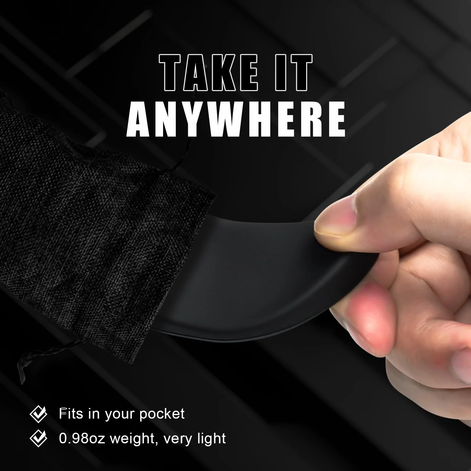 JIKIOU Right-Handed Truly Ergonomic Wrist Rest for Mouse 2 Pack, Carpal Tunnel Support, Pain Relief, Anti-Fatigue, Easy Glide, Office Computer Laptop Gaming 2pcs-right-handed - Image 7
