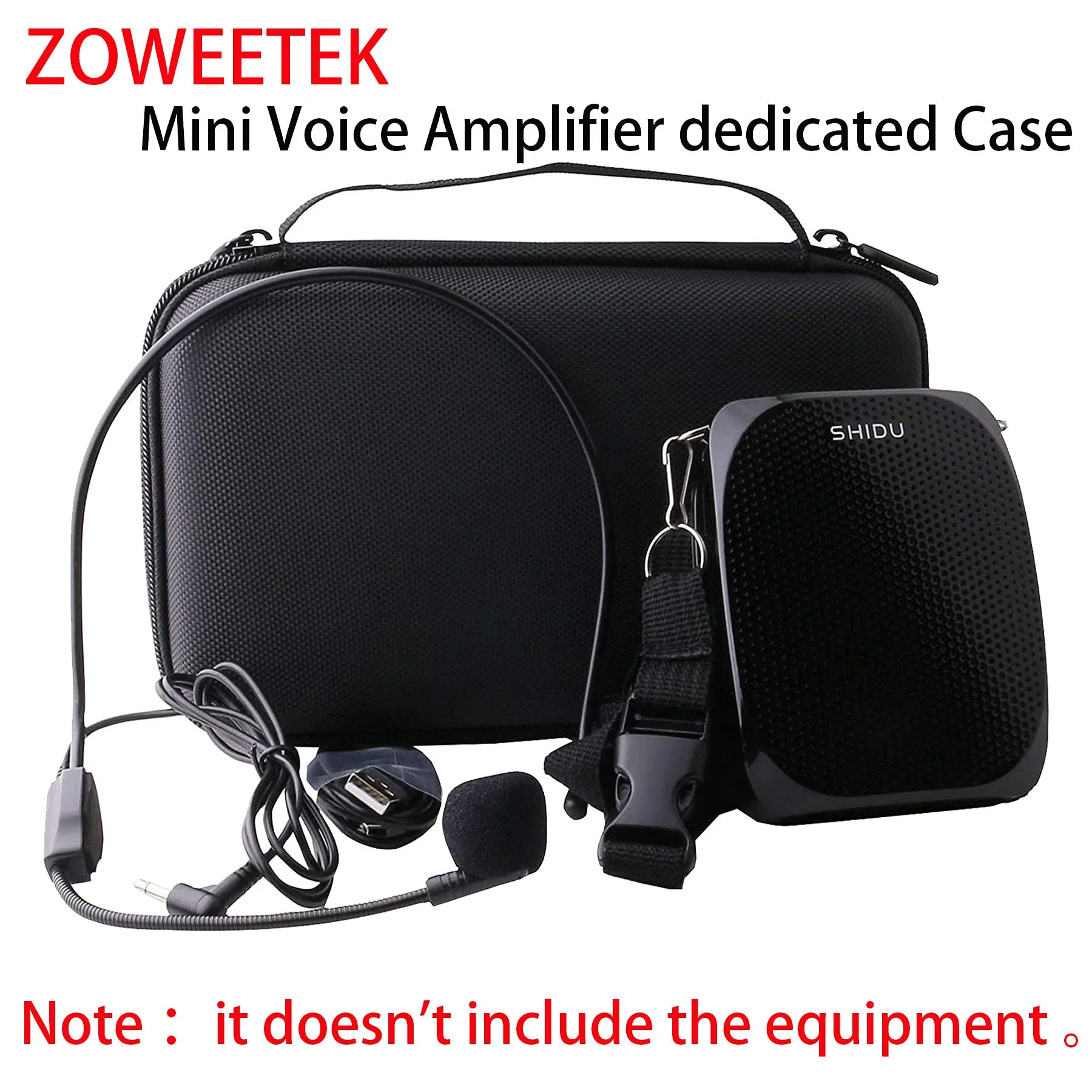 JINMEI Hard EVA Dedicated Case for ZOWEETEK Portable Mini Voice Amplifier with Wired Microphone Case. - Image 7