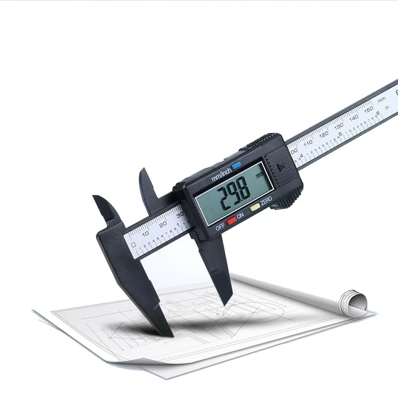 jj-shop24 Digital Caliper, Calliper Gauge, 0-150 mm, Digital LCD Display, Carbon Fibre Plastic, Caliper Gauge for Outdoors, Depth and Step Measurement - Image 7