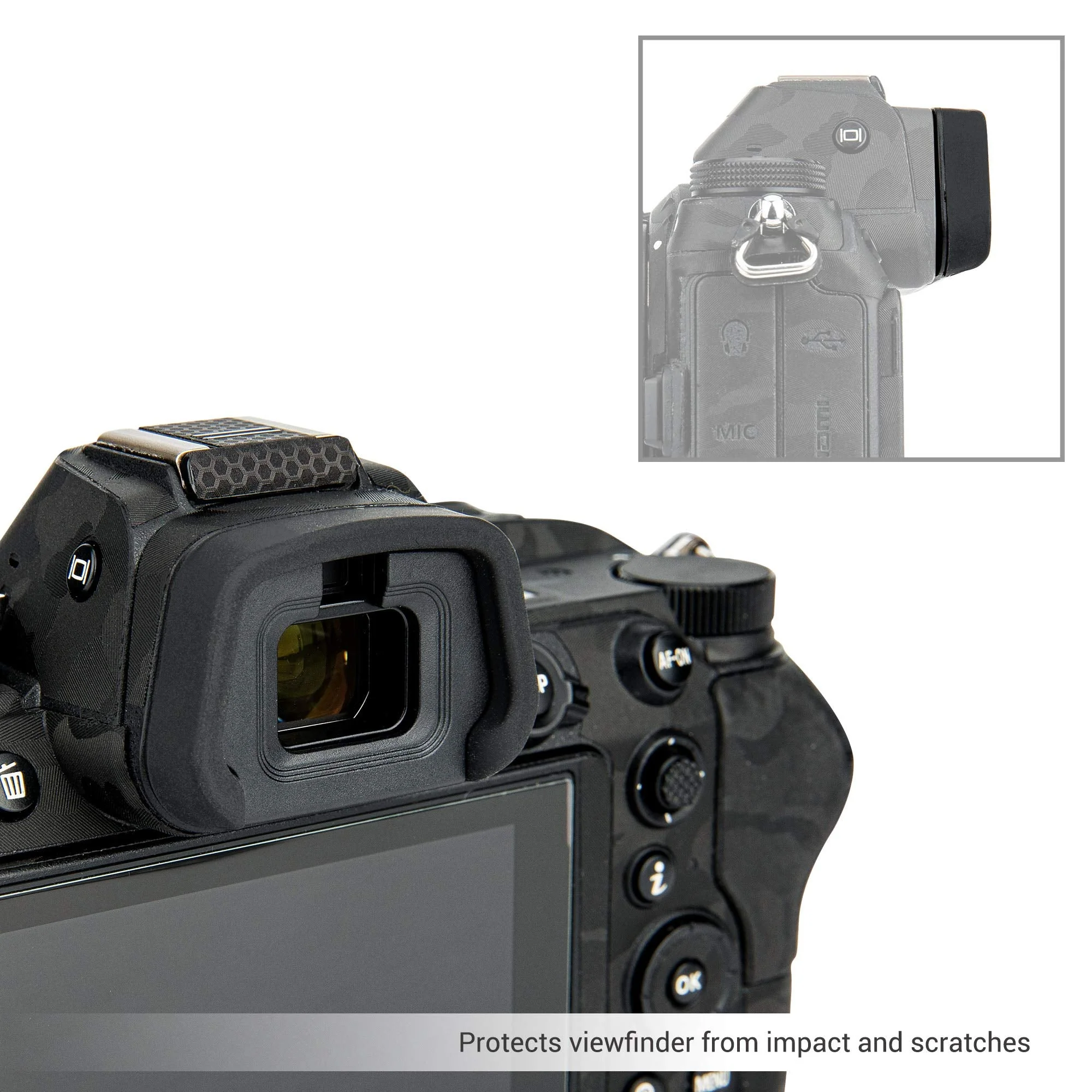 JJC 2 Pack DK-29 Eyepiece Eyecup for Nikon Z7 II Z7 Z6 III Z6 II Z6 Z5,Soft Silicone Extended Viewfinder Replace Nikon DK-29 Rubber Eye Cup - Image 2