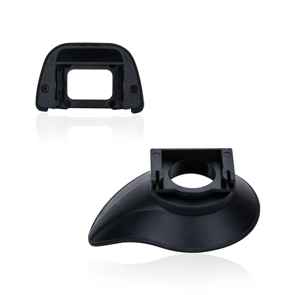 JJC 2 Types Eyecup Eyepiece Viewfinder for Nikon D780 D750 D610 D3500 D3400 D3300 D5600 D5500 D7500 D7200, 360° Rotatable Oval Design + Original Eyeshade Replaces Nikon DK-21/DK-23 Eye Cup - Image 2