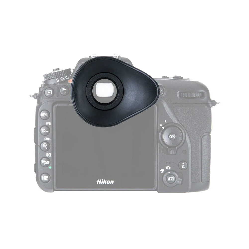JJC 2 Types Eyecup Eyepiece Viewfinder for Nikon D780 D750 D610 D3500 D3400 D3300 D5600 D5500 D7500 D7200, 360° Rotatable Oval Design + Original Eyeshade Replaces Nikon DK-21/DK-23 Eye Cup - Image 9