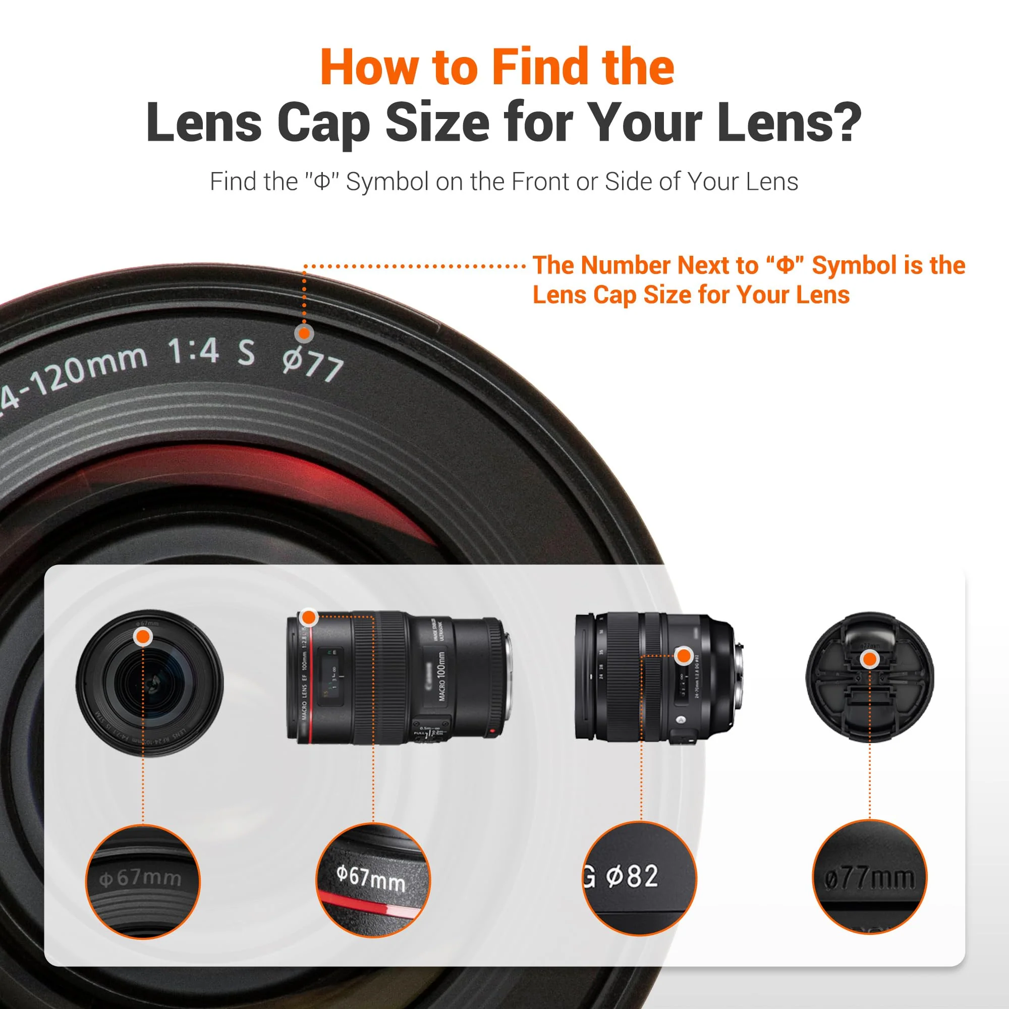 JJC 58mm Front Lens Cap Cover + Elastic Anti-Loss Cap Keeper Leash for Canon EF-S 18-55mm f/3.5-5.6 IS STM, Fujifilm XF 18-55mm f/2.8-4 R LM OIS, XC 16-50mm f3.5-5.6 OIS Lens & More 58mm Thread Lenses - Image 2