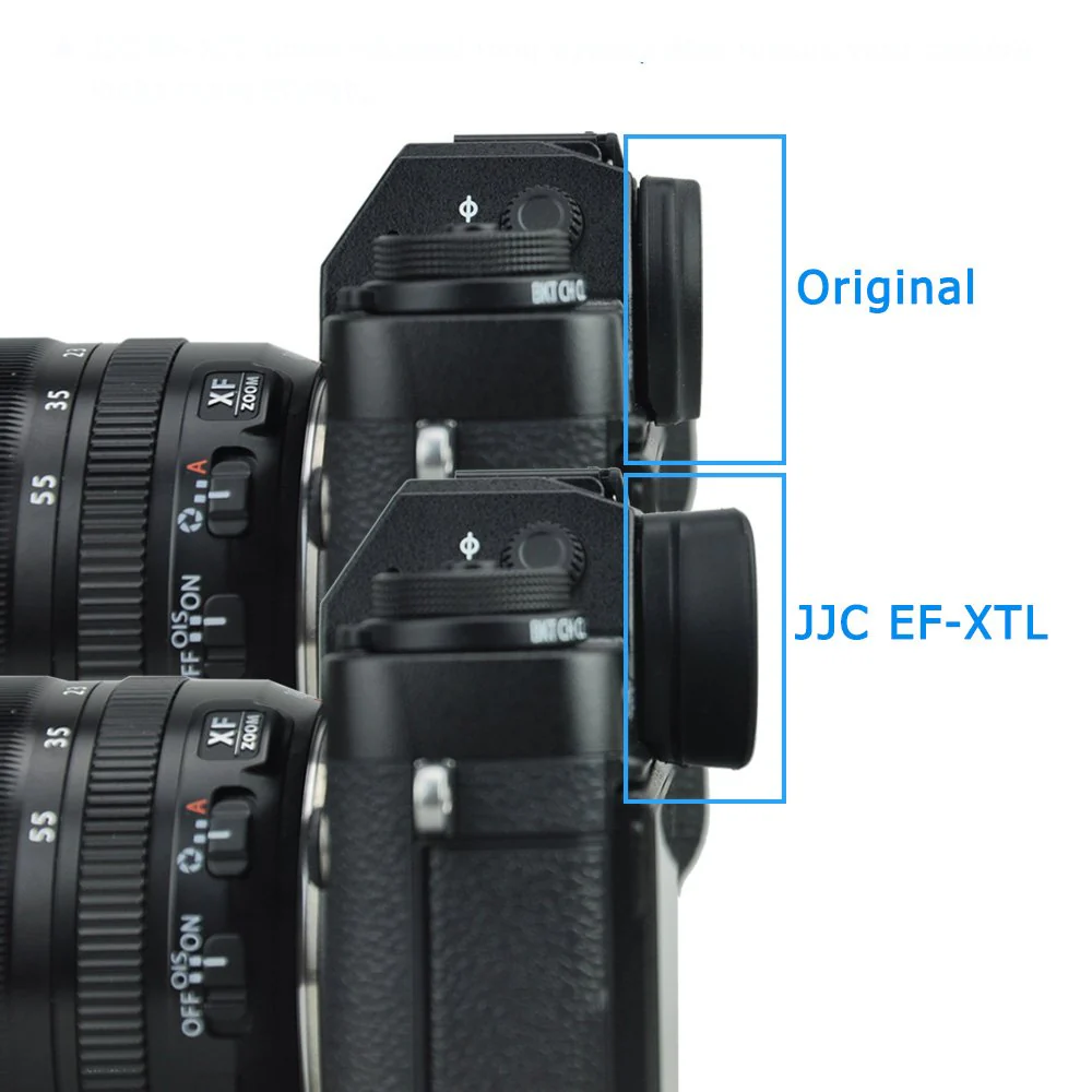 JJC EF-XTL Soft Silicone Eye cup Eyepiece for Fuji XT1 XT2 XT3 XT4 GFX-50S GFX100 X-H1, XT4 Eyecup, XT3 Eyecup, GFX 100, EC-XT L, Compatible with Fujfilm X-T1 X-T2 X-T3 X-T4 GFX-50S GFX100 X-H1 Eyecup for Fuji XT1 XT2 XT3 XH1 FX-50S - Image 3
