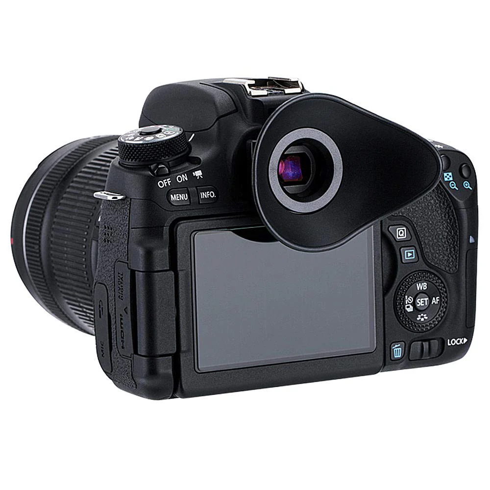 JJC Eyecup Eyepiece Viewfinder for Canon EOS 6DM2 6D 5DM2 5D 90D 80D 77D 70D 60Da 850D 800D 760D 750D 700D 1500D 1300D 1200D Rebel T8i T7i T6s T6i T5i T7 T6 T5 T4i T3i SL2 Replace Canon Eye Cup EB Ef - Image 8