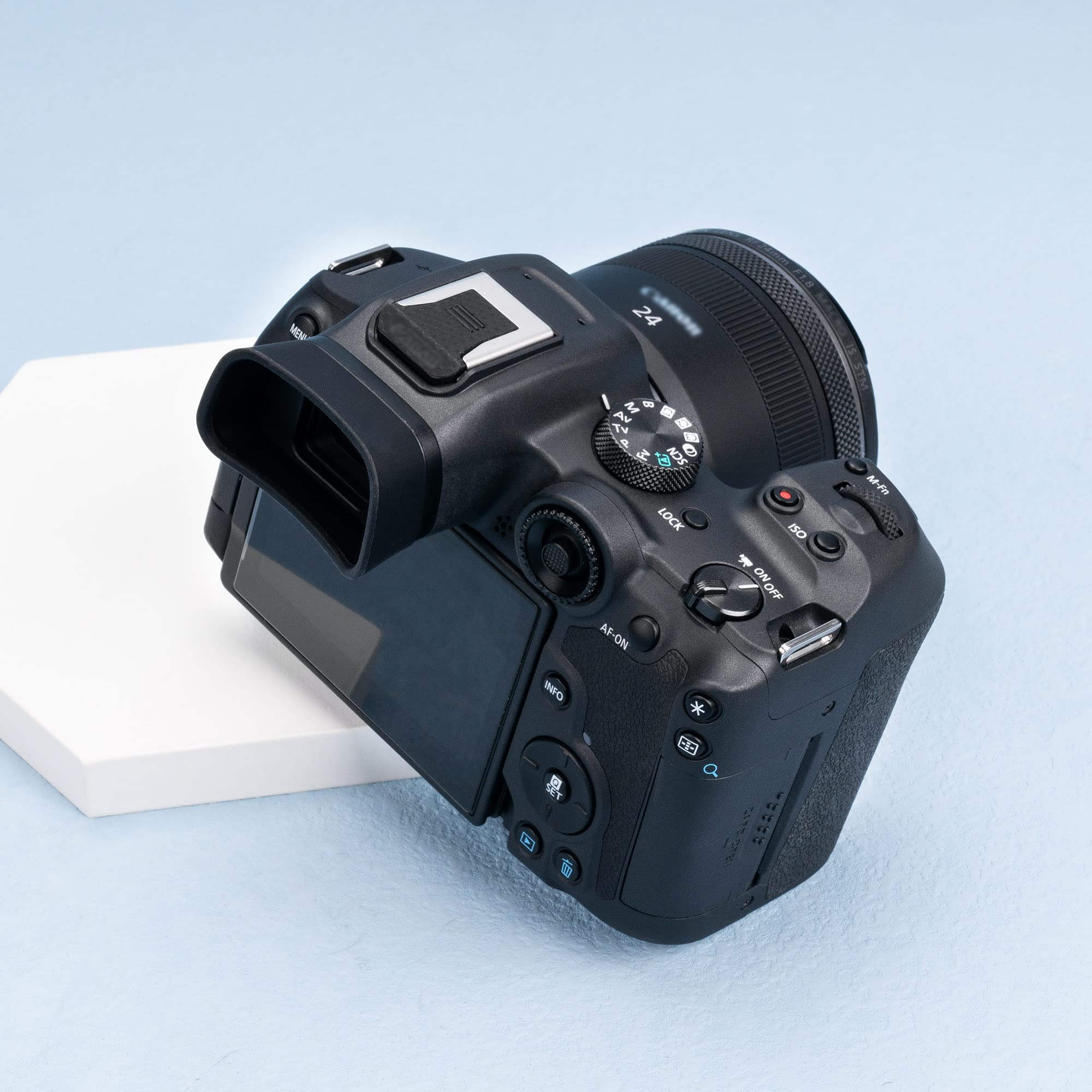 JJC Eyecup Eyepiece Viewfinder for Canon EOS R7 Camera with Soft Silicone Extended Design For EOS R7 - Image 8