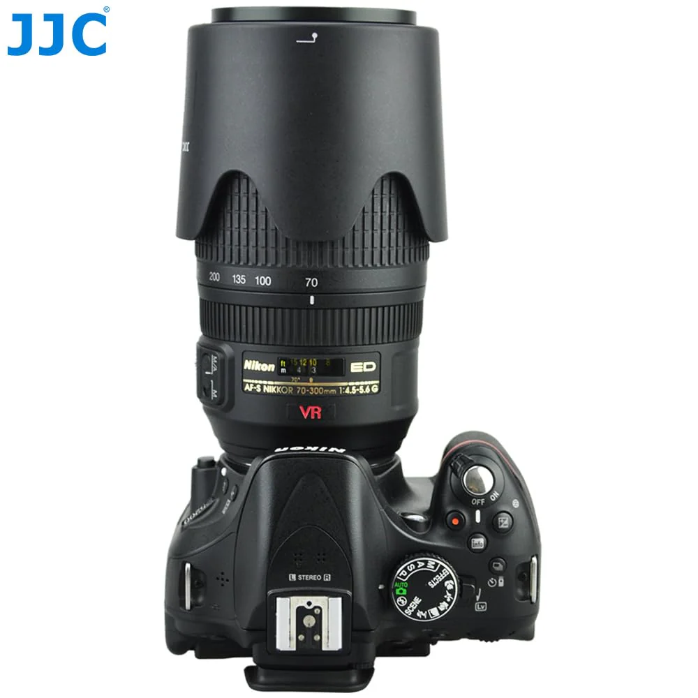 JJC HB-36 Lens Hood Reversible Lens Shade Cover for NIKKOR Nikon AF-S VR Zoom-Nikkor 70-300mm f/4.5-5.6G IF-ED, Replace Nikon HB-36 Lens Hood,Provide Lens with Extra Protector - Image 6