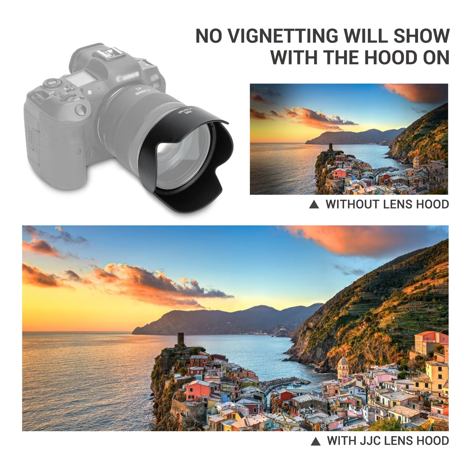 JJC Tulip Flower Lens Hood for Canon RF 45mm f/1.2 STM Lens, Reversible Lens Shade Replacement of Canon ES-73B Hood, Compatible with 67mm Filter/Lens Cap Tulip Flower Shape - Image 5
