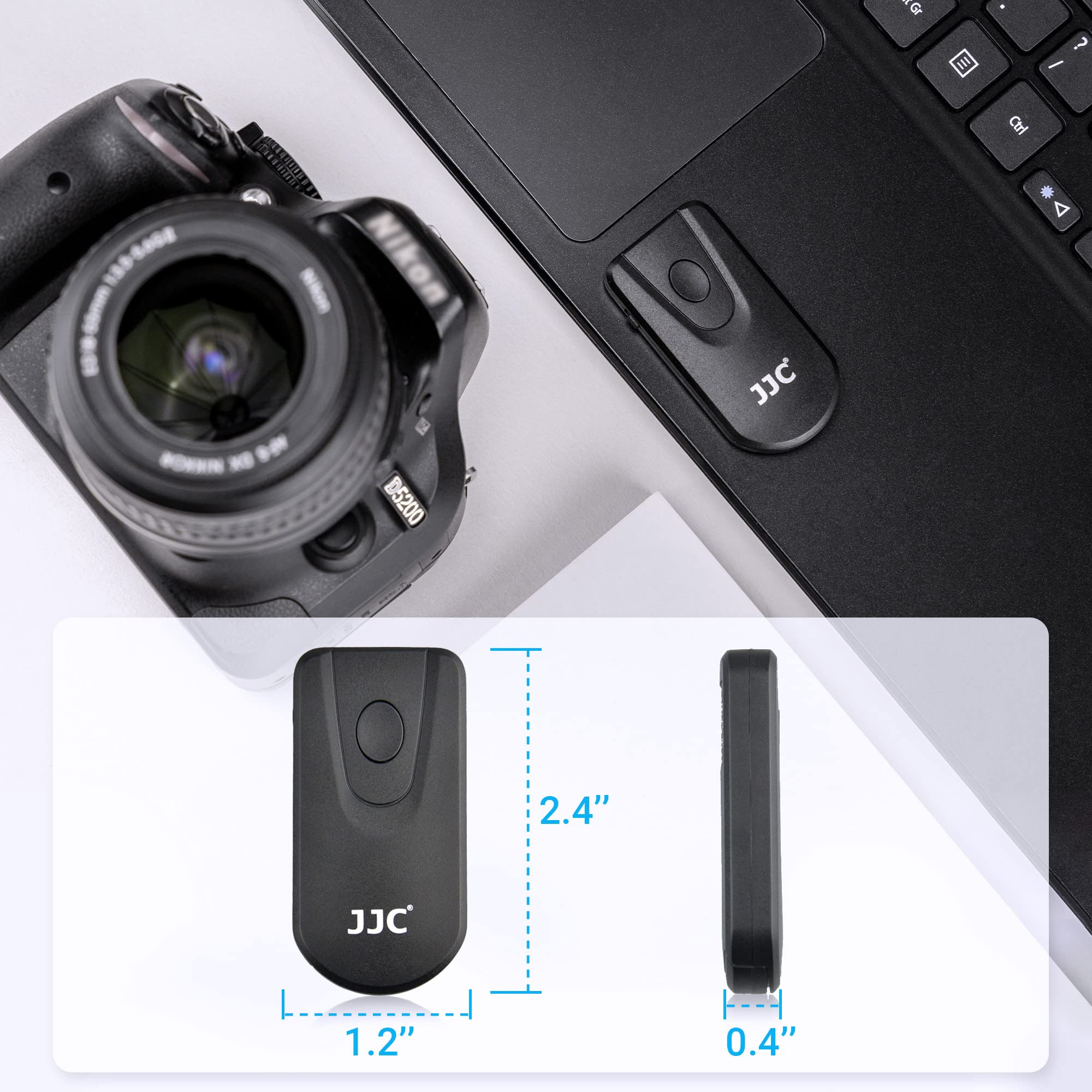 JJC Wireless Infrared Shutter Release Remote Control Replaces Nikon ML-L3 for Nikon D750 D610 D3400 D3300 D3200 D7500 D7200 D7100 D5500 D5300 D5200 D90 D80 Coolpix P900 P7800 P7700 Replace Nikon ML-L3 - Image 5