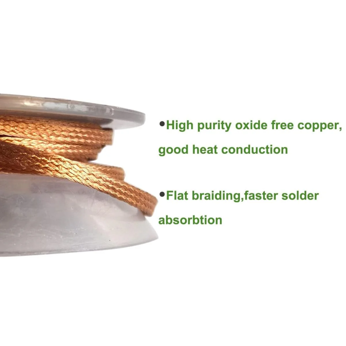 JJiaoLinin Desoldering Wire, Pack of 3, No-Clean Desoldering Braid Copper Desoldering Wire 1.5 mm x 3 m, 2.5 mm x 3 m, 3.5 mm x 3 m - Image 4