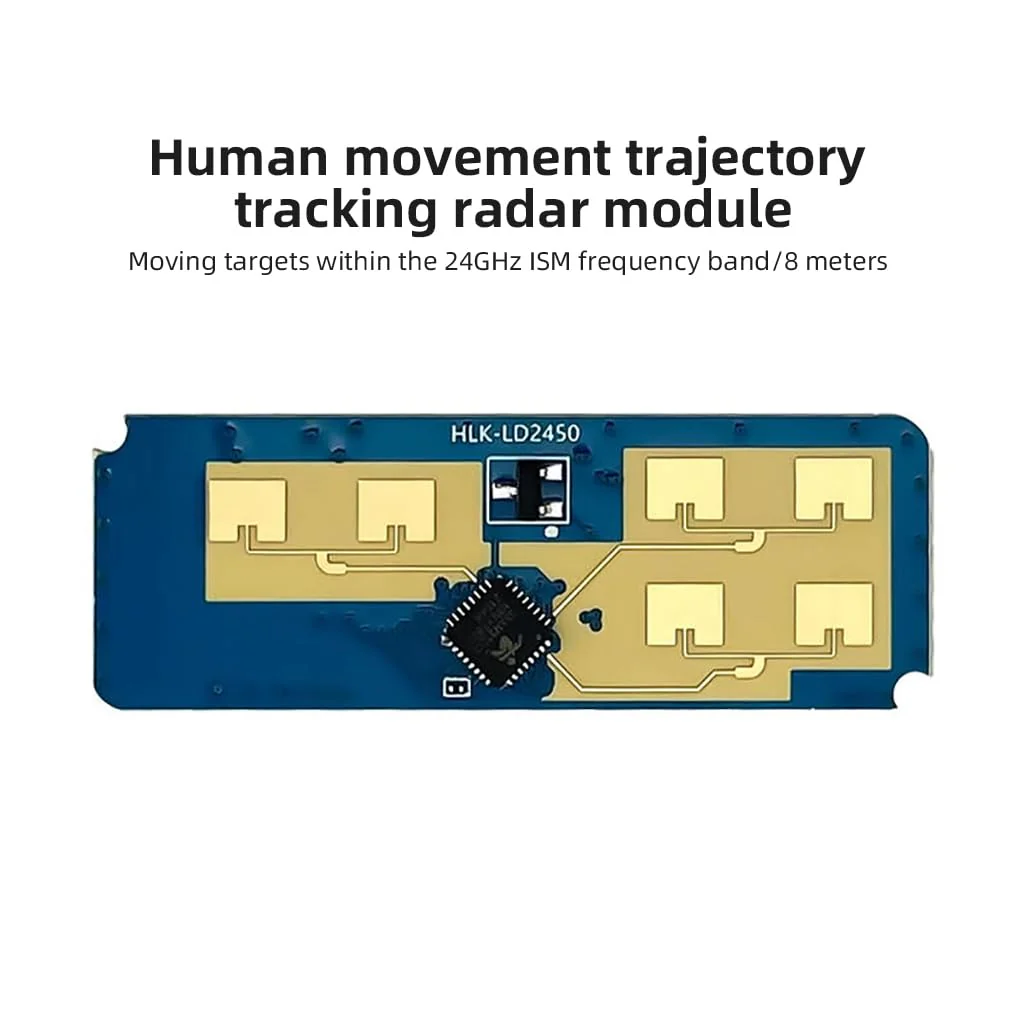 JMT HLK-LD2450 24GHz Trajectory Sensor, ISM Smart Home, Human Motion Tracking, Ra·DAR Induction Module, Distance Angle, Speed Measurement (Pack of 5) 5Pcs - Image 3
