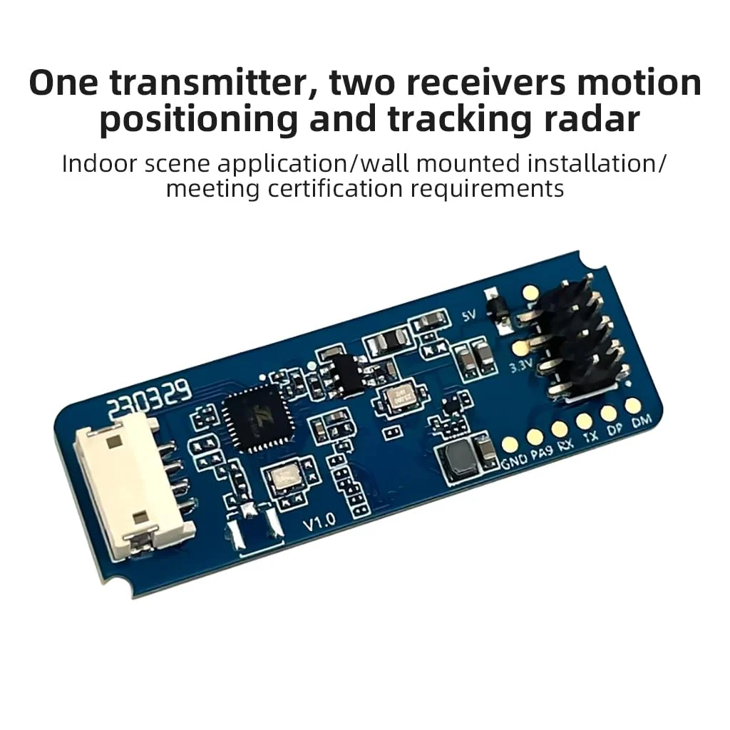 JMT HLK-LD2450 24GHz Trajectory Sensor, ISM Smart Home, Human Motion Tracking, Ra·DAR Induction Module, Distance Angle, Speed Measurement (Pack of 5) 5Pcs - Image 4