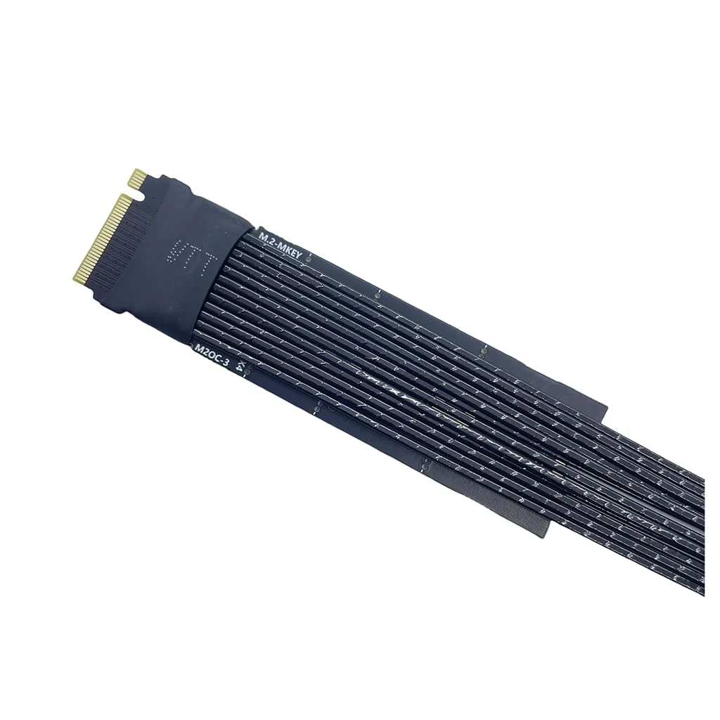 JMT M.2 NVMe M Key to Oculink 4i / SFF8611 Extension Cable PCIe4.0 X4 Gen3 4 Compatible with T10 / SAS-4 SFF-8612 (15cm) 15cm - Image 4
