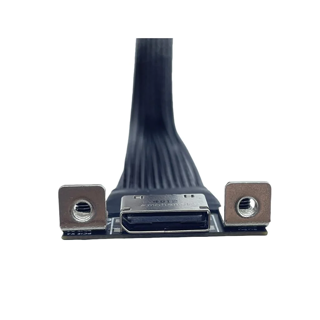 JMT M.2 NVMe M Key to Oculink 4i / SFF8611 Extension Cable PCIe4.0 X4 Gen3 4 Compatible with T10 / SAS-4 SFF-8612 (15cm) 15cm - Image 5