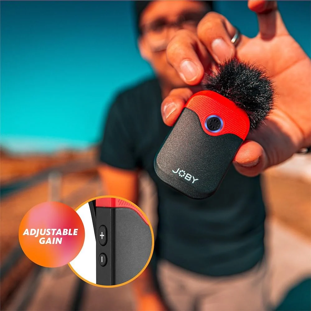 Joby Wavo Air 2.4Ghz Wireless Microphone System with Two Transmitters Designed Mounting System, Vlogging, Filmmaking, Interview, Smartphone, Camera - Image 7