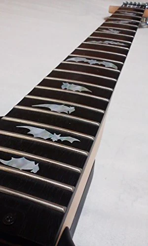 Jockomo BAT Bat/White Pearl Guitar Inlay Sticker White pearl - Image 4