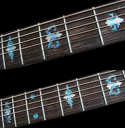 Jockomo Old Banjo Type Guitar Inlay Sticker Abalone Blue - Image 2