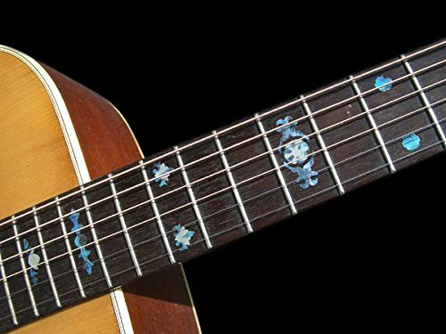 Jockomo Old Banjo Type Guitar Inlay Sticker Abalone Blue - Image 3