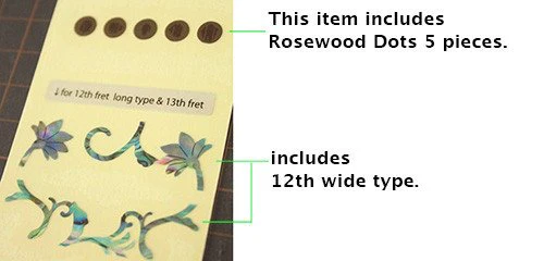 Jockomo Oriental Flower White Pearl Guitar Inlay Sticker - Image 6