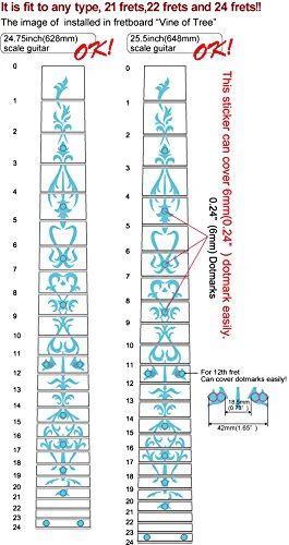 Jockomo Vine of Tree (Avalon MIX) Guitar Inlay Sticker Abalone Mix - Image 5