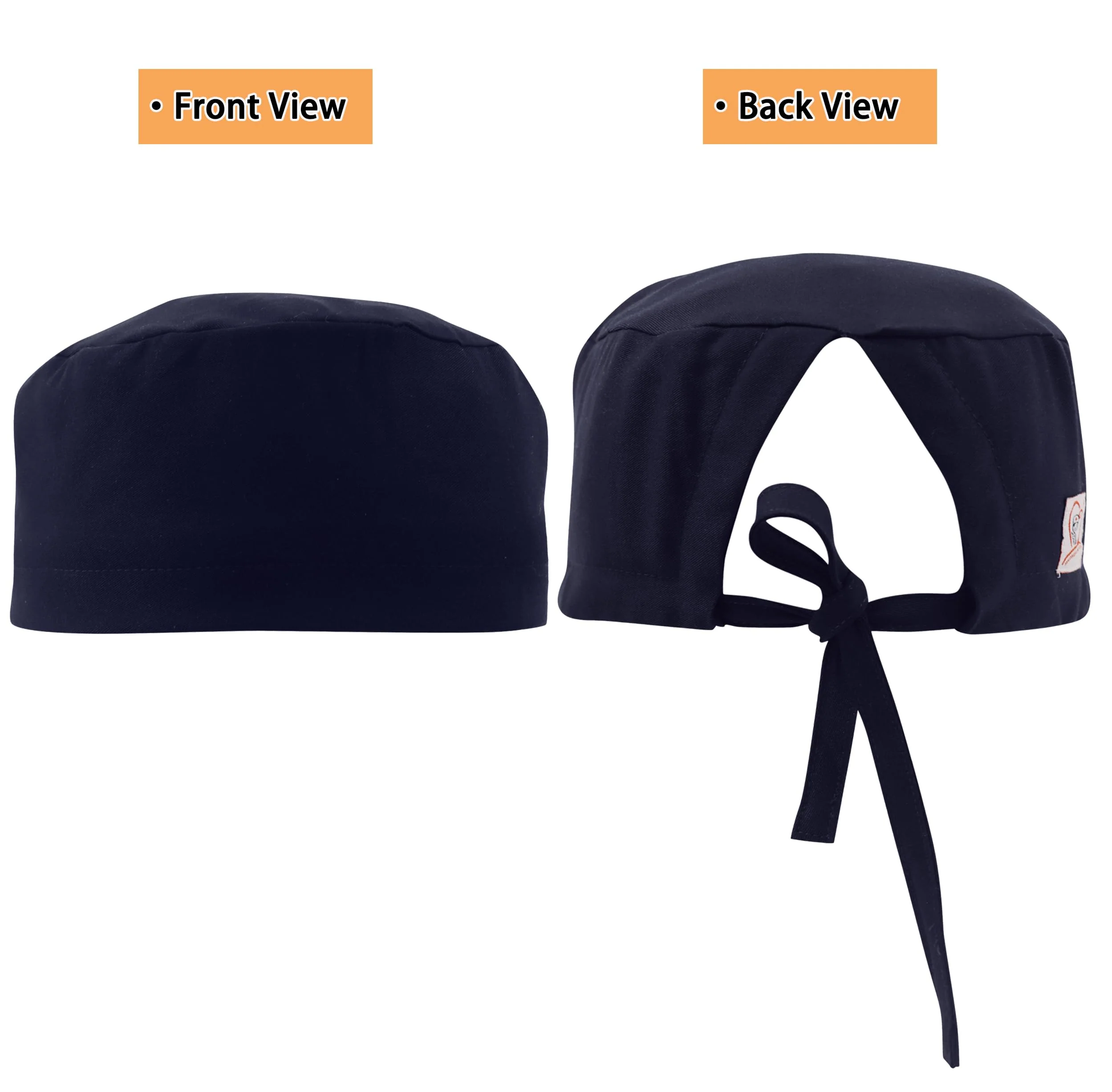 JONATHAN UNIFORM Surgical Caps, Women, Men, Adjustable, Lightweight Fabric with Terry Pad, Surgical Cap, Surgical Cap, Doctor, Nurse Headpiece (Navy Blue) navy - Image 4