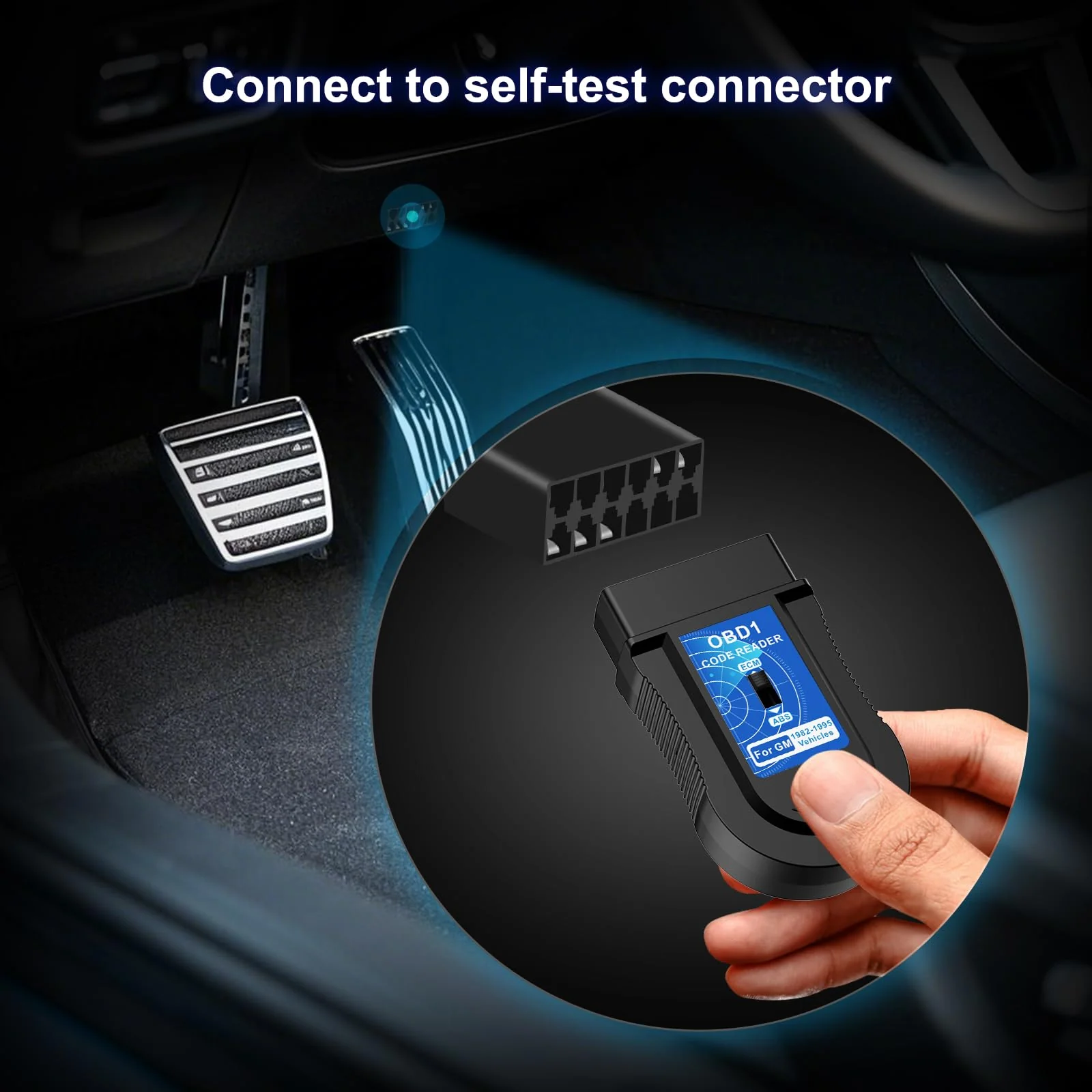 JOPLAY OBD1 Scanner and Code Reader ONLY Compatible with GM 1982-1995 Vehicles, ECM ABS Diagnostic Scan Tool with Instructions in English, Spanish, and French (Blue) Blue - Image 6