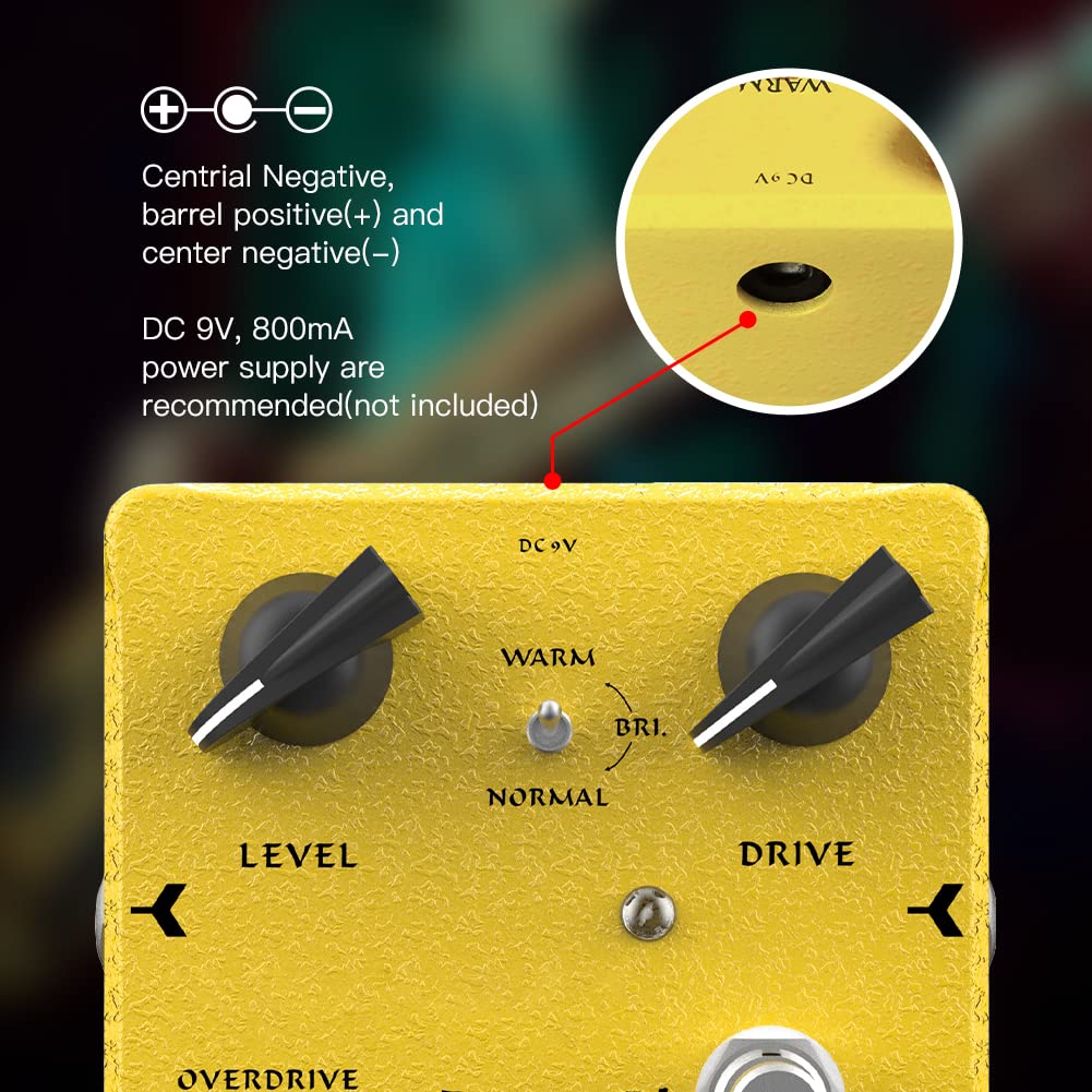 JOYO Bass Overdrive Pedal Effects from Rock to Metal Specially Design for Bassist High-end Edition Dr.J Series (D52) Bass Yellow - Image 3