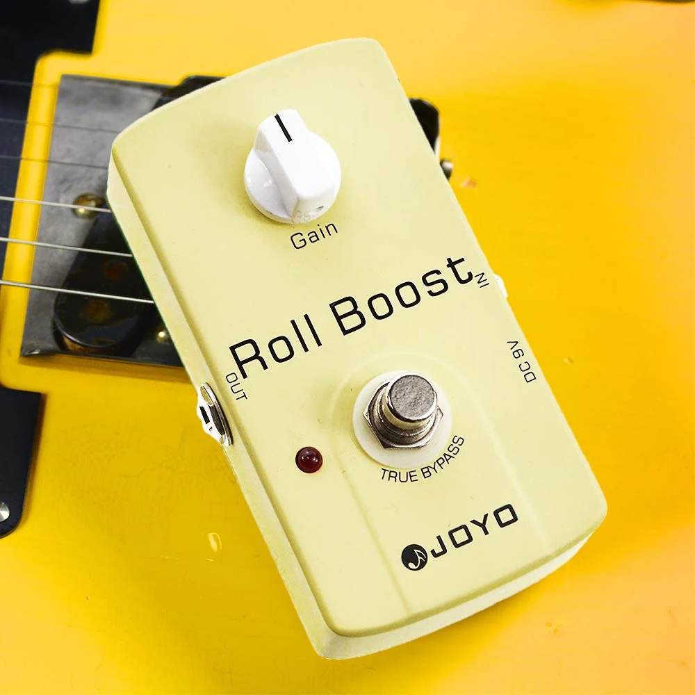 JOYO Boost Pedal Classic Circuitry up to 35dB Clean and Clear Boost for Electric Guitar Effect - True Bypass (Roll Boost JF-38) Classic,Boost Yellow - Image 5