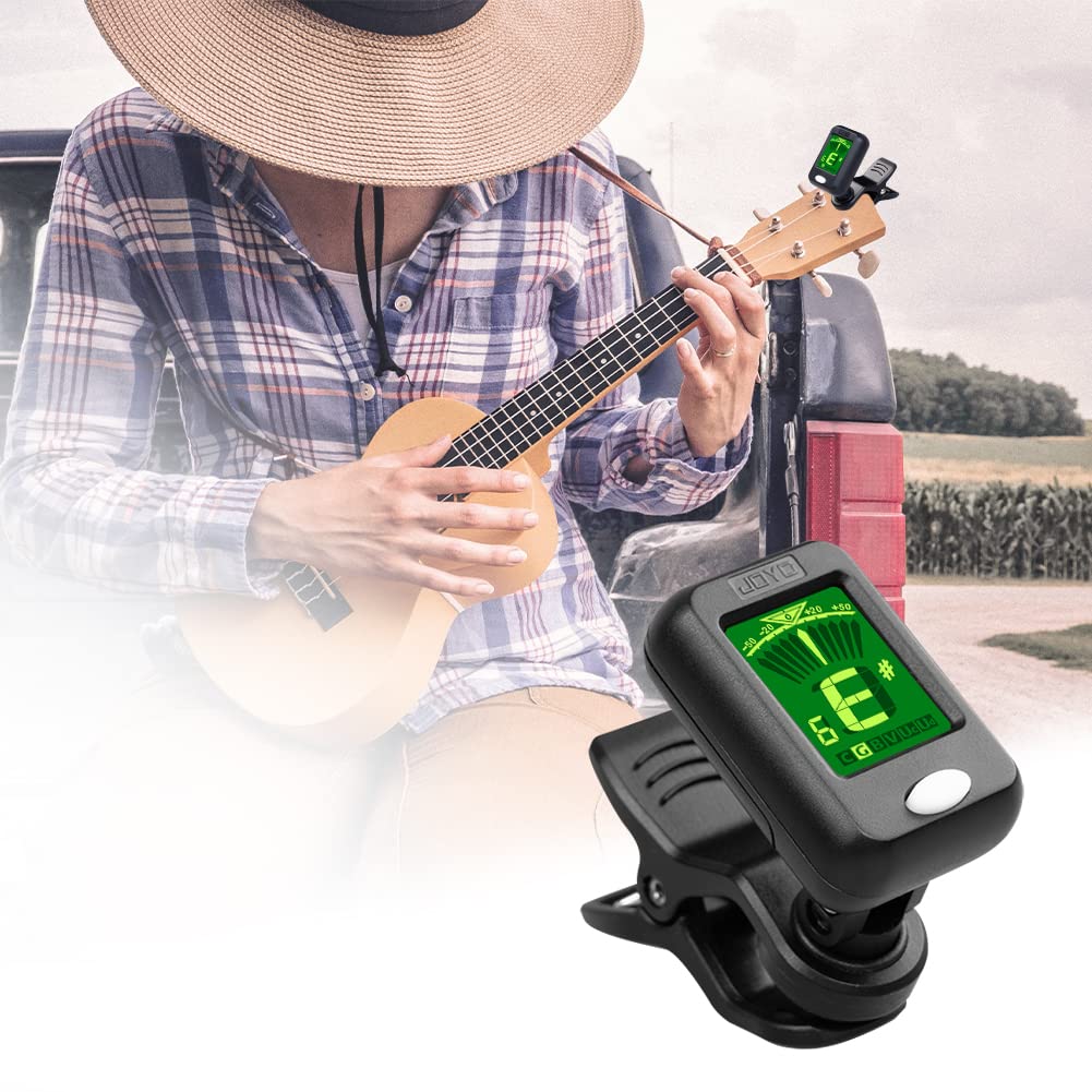 JOYO Clip on Tuner Digital Electronic Tuner for Guitar, Bass, Ukulele, Violin, Mandolin, Banjo Acoustics Calibration Tuner (JT-09 4PCS) 4 - Image 3
