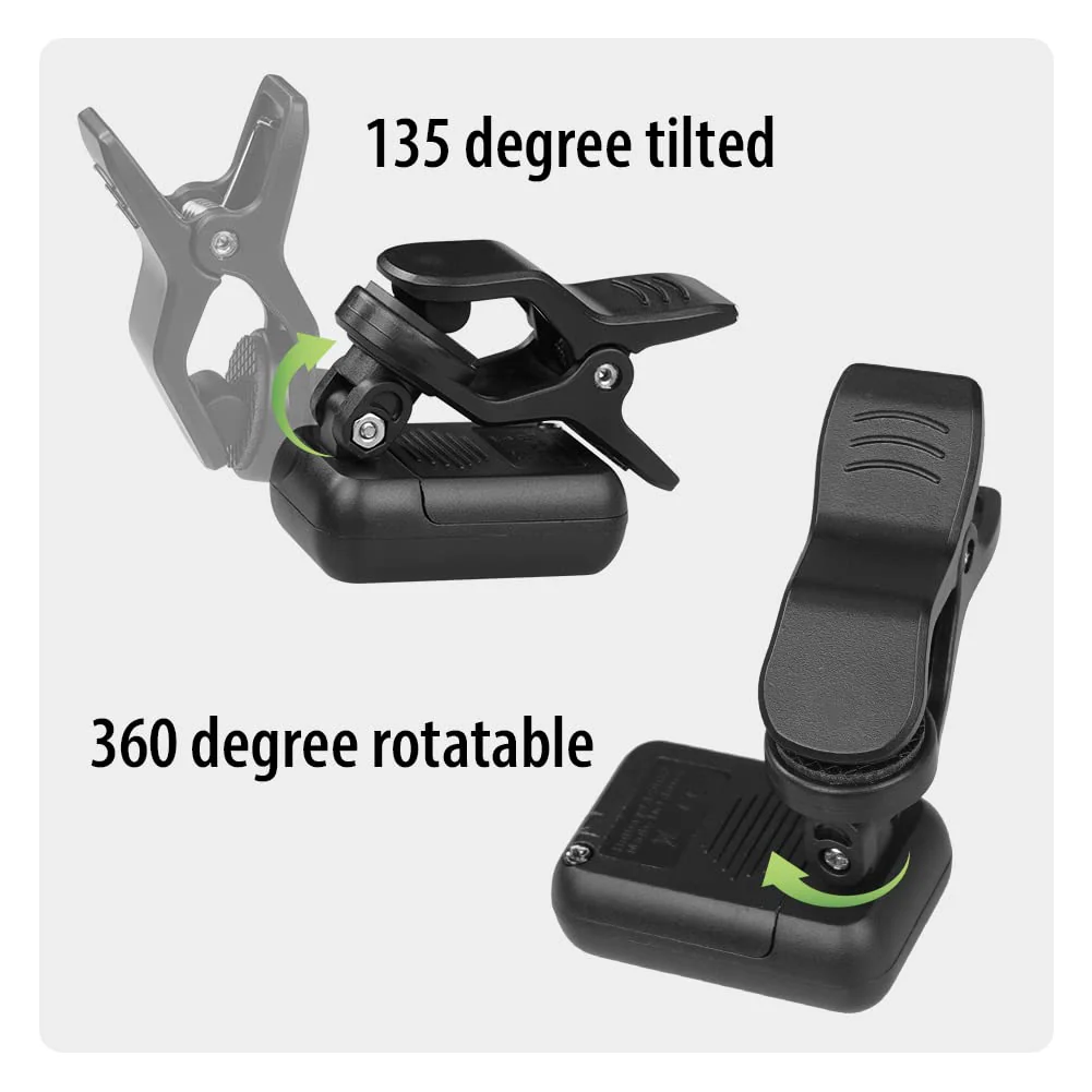 JOYO Clip on Tuner Digital Electronic Tuner for Guitar, Bass, Ukulele, Violin, Mandolin, Banjo Acoustics Calibration Tuner (JT-09 4PCS) 4 - Image 6
