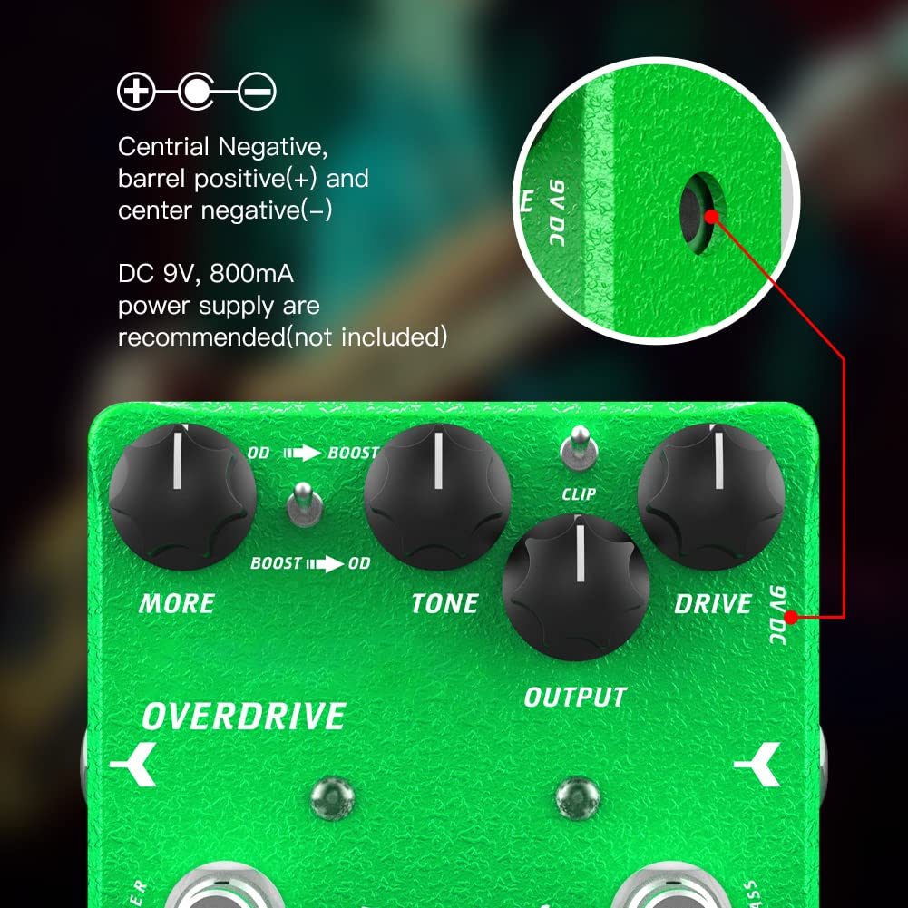 JOYO Overdrive Guitar Pedal Creamy Overdrive with Beautiful Warm Character Tones for Electric Guitar Effects High-end Edition Dr.J Series (D60) Grass Green - Image 3