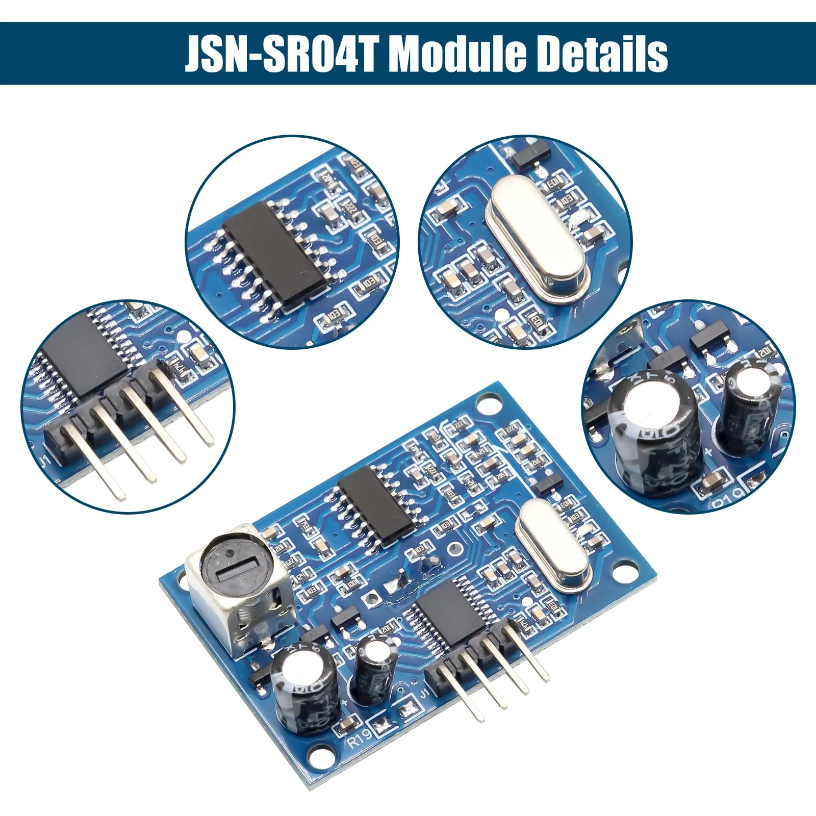 JSN-SR04T Ultrasonic Distance Transducer Sensor Module Binghe JSN-SR04T Integration Ultrasonic Distance Transducer Sensor Module JSN-SR04T Distance Measuring Module Waterproof 5V Compatible with - Image 3