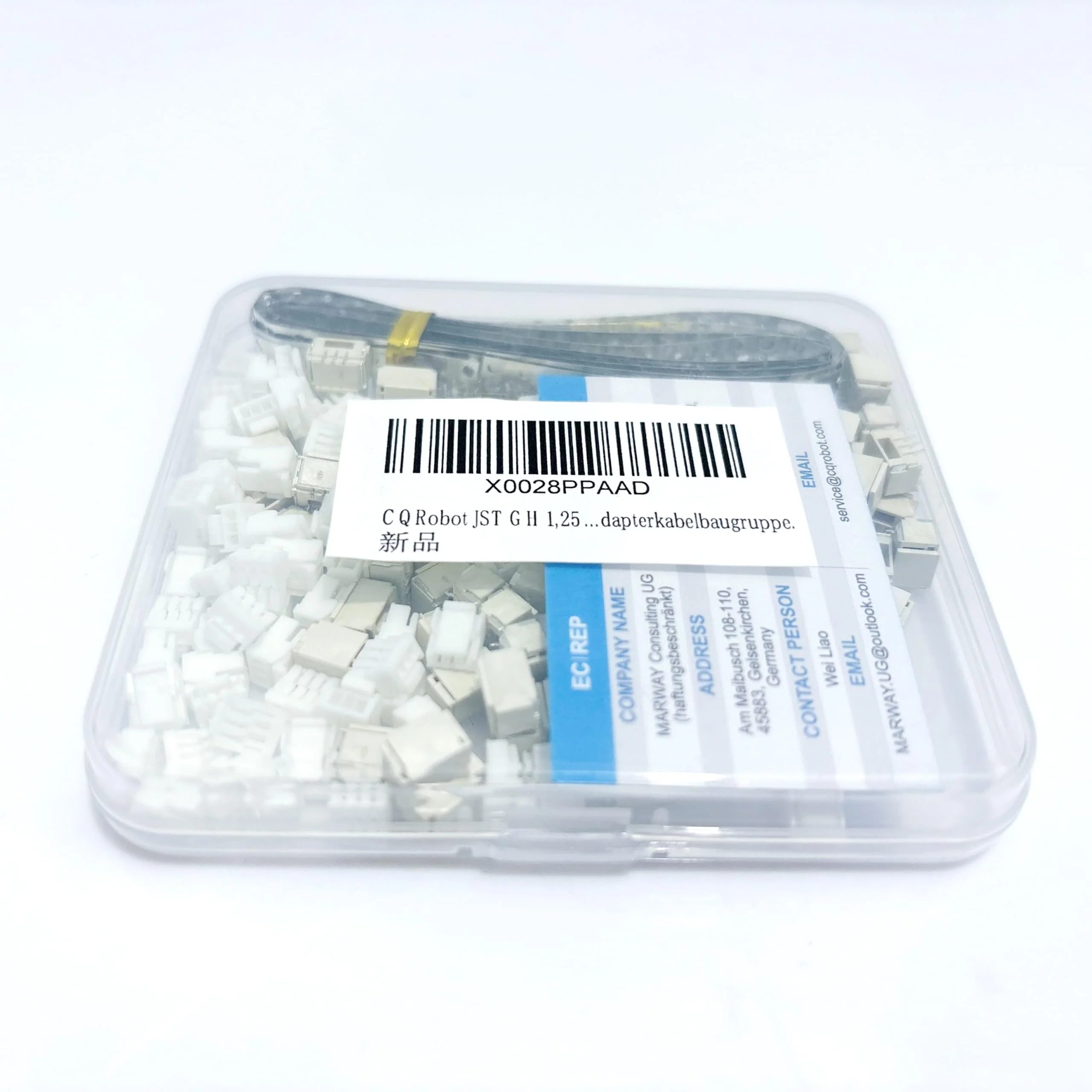 JST GH 1.25 mm Pitch 3-Pin Electronic Computer Connector IC Male Plugs, Female Sockets Housing and T-Shaped Crimp Terminal Kit. 80 Sets/400 Pieces Wire-to-Board Adapter Cable Assembly. - Image 10