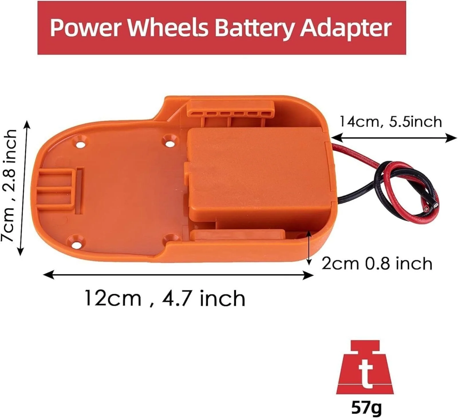 Jumper Cable Clamps Kit for Ridgid 18V Battery Jumper Starter Automotive Booster Cables 6Ft 12AWG Power Tool Line for Car Riding Mower Motorcycle - Image 2