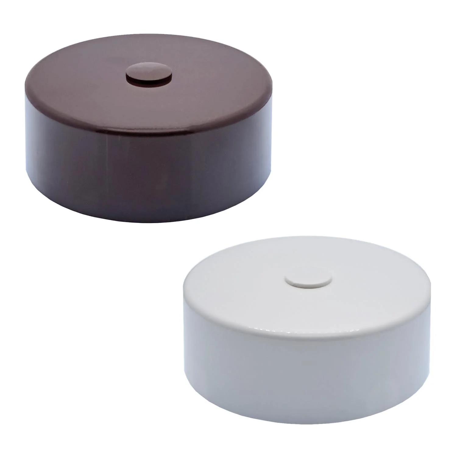 Junction Box Diameter 64 x 23 mm Including Mounting Accessories Surface-Mounted Box Canopy White - Image 4