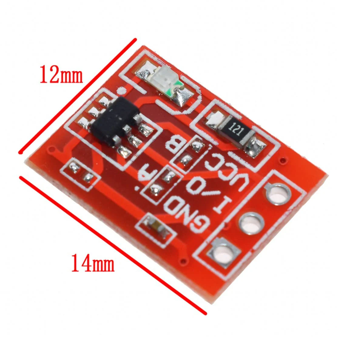 JZK 10x TTP223 Self-Lock Capacitive Touch Switch Module, DC 2.5V - 5.5V Digital Capacitive Touch Sensor Switch Module, Single-Channel Transformation - Image 4
