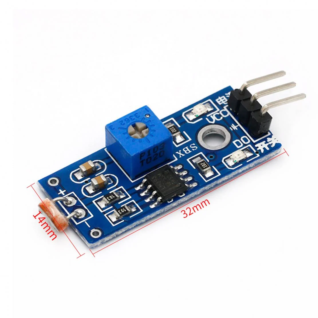 JZK 5x Photorresistor Sensor Module Digital Light Intensity Sensor Module Light Brightness Detector Module Light Brightness Sensor - Image 2