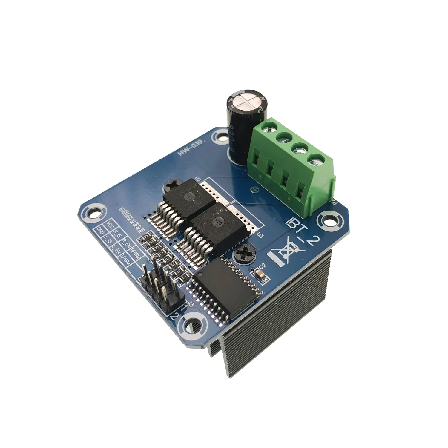 JZK BTS7960B 43A High Performance Double DC Stepper Motor Driver Module Board H-Bridge PWM for Smart Car - Image 3