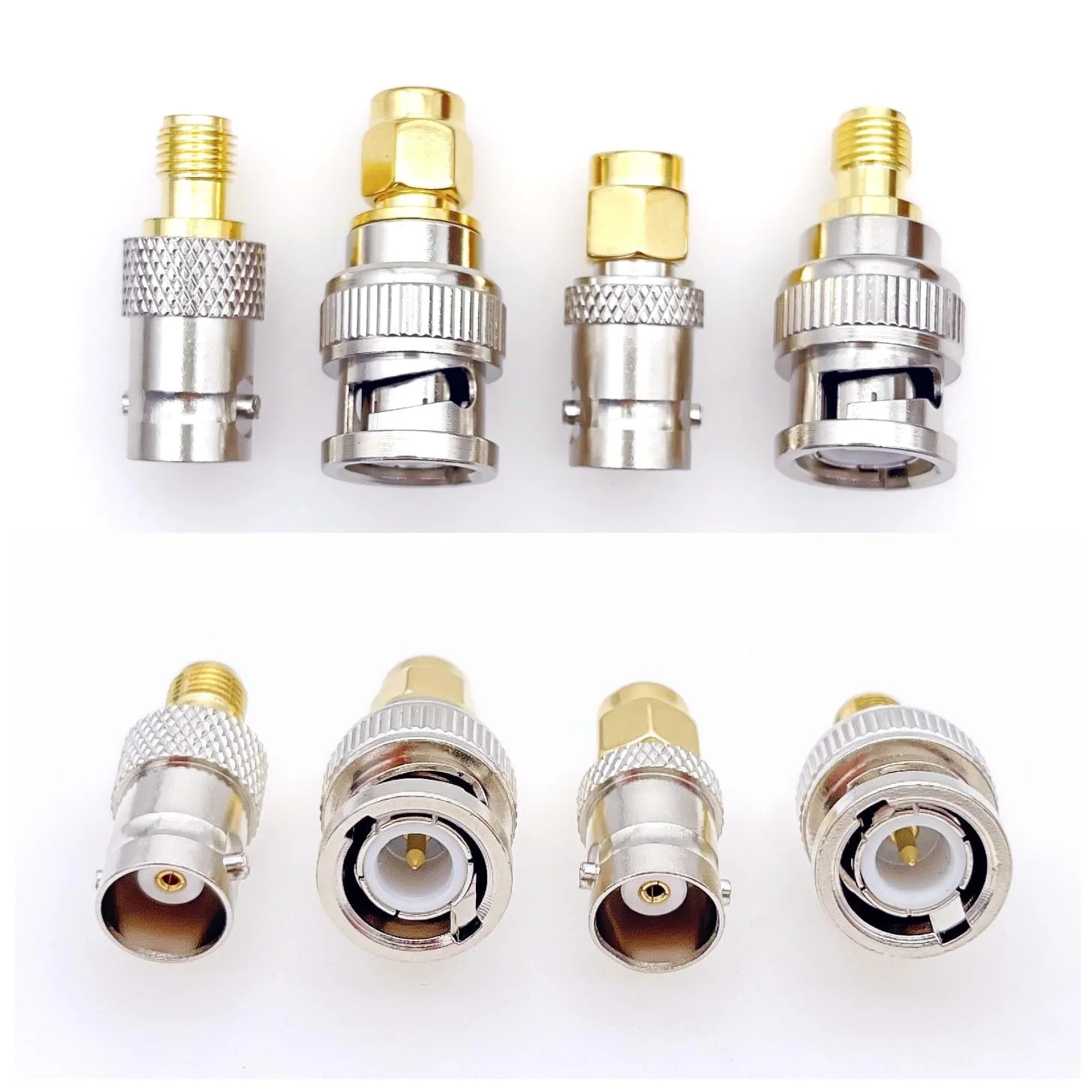 JZK Set of 4 High Frequency Coaxial Male SMA Male Female to BNC Adapter BNC Male Female to SMA Male - Image 4