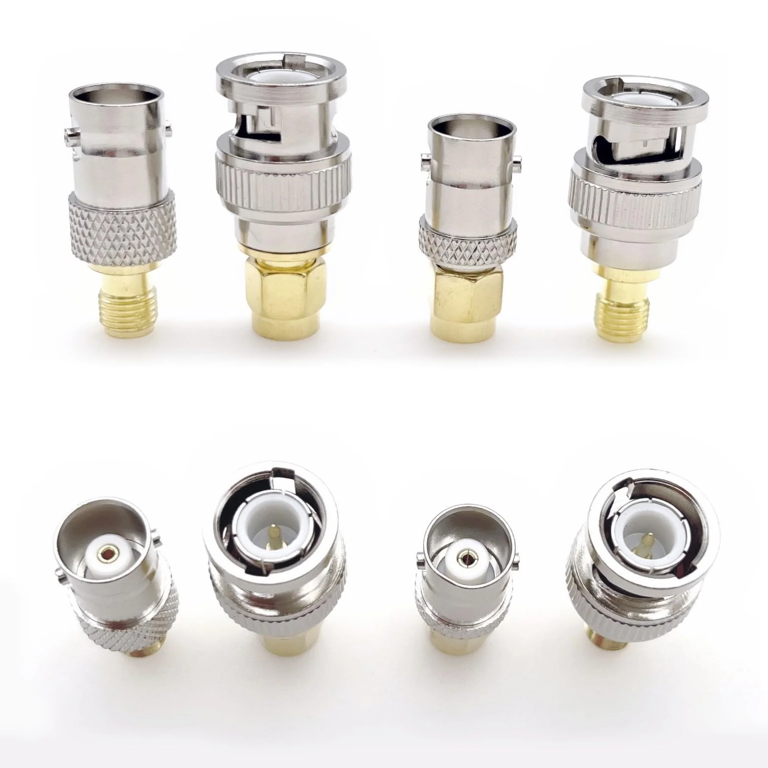 JZK Set of 4 High Frequency Coaxial Male SMA Male Female to BNC Adapter BNC Male Female to SMA Male - Image 6