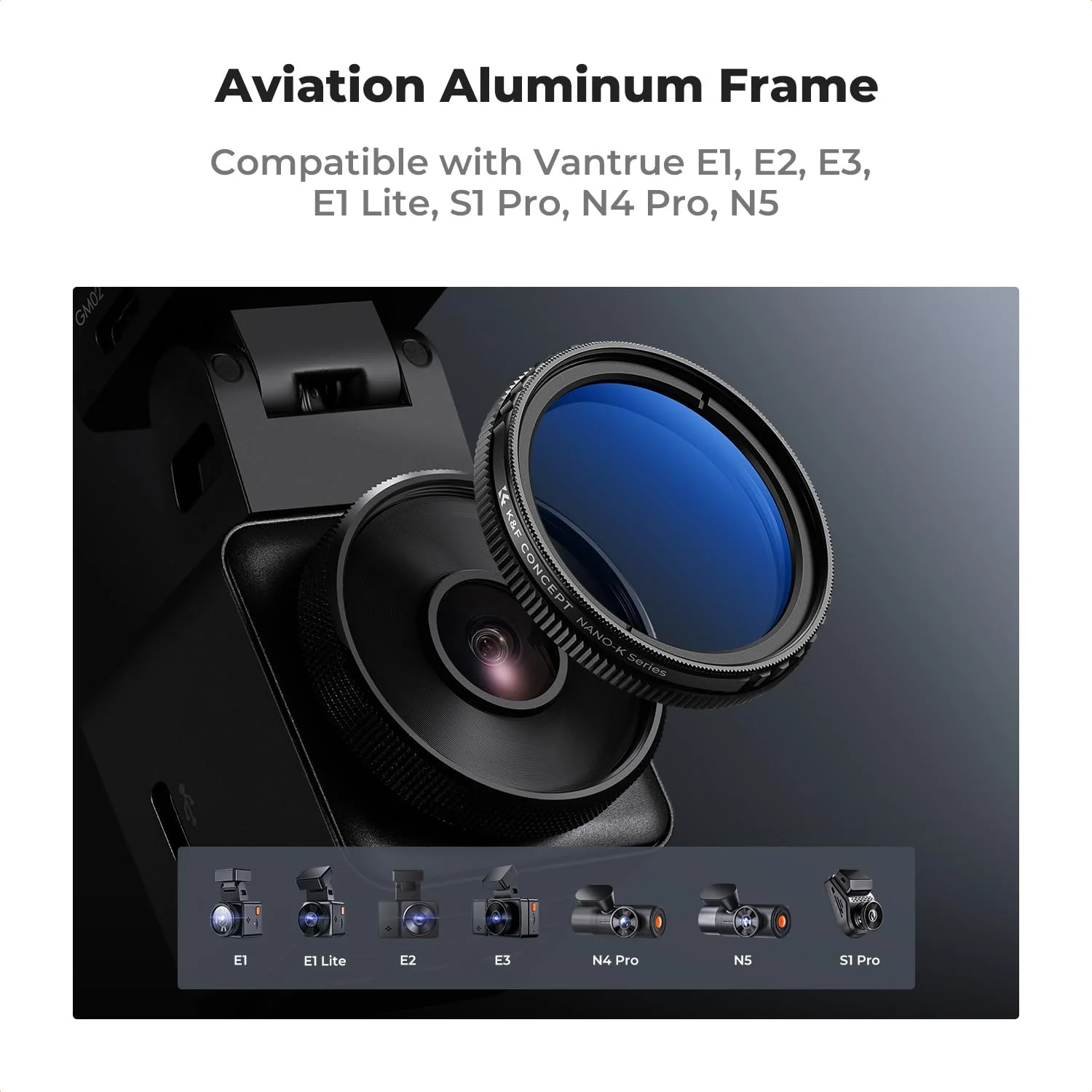 K&F Concept 40mm Ultra-Slim CPL Circular Polarizer Filter for Vantrue E1, E2, E3, E1 Lite, S1 Pro, N4 Pro N5 Dash Cam, Reduce Glare and Reflection, Enhance Contrast - Image 5