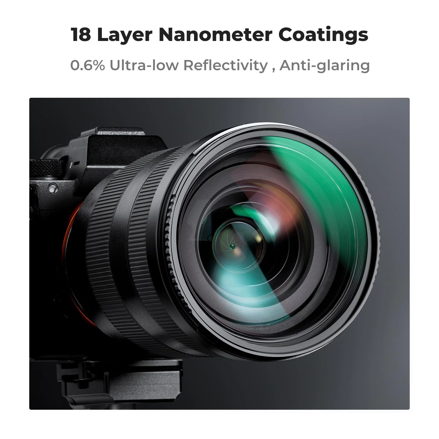 K&F Concept 49mm MC UV Lens Protection Filter with Lens Cap Cleaning Cloth Optical Glass Ultra Slim 18 Multi-Layer Coatings Camera Lens UV Filter (K-Series) - Image 3