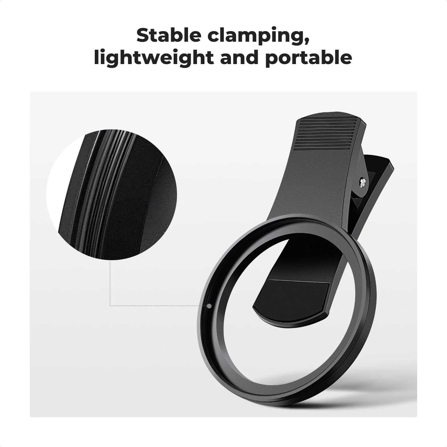 K&F Concept 52mm Clip-on CPL Phone Camera Lens Filter Kit, Circular Polarizer Polarizing Filter Compatible with iPhone 15 14 13 12 11 - Image 2